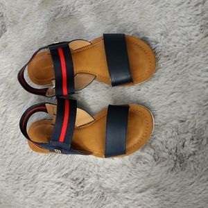 Tommy Hilfiger Sandals size 5 navy and red